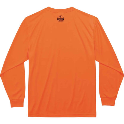 Ergodyne 8091 Non-Certified Long Sleeve T-Shirt - Medium Size - Polyester - Orange