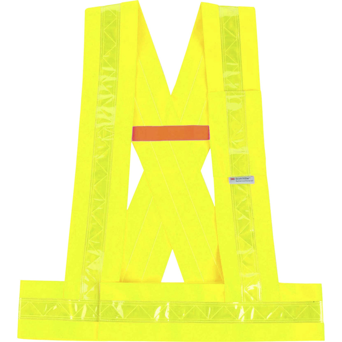 Ergodyne 8140BA Type O Class 1 Breakaway Sash - Medium/Large - Polyester - Lime - Pocket, Reflective - 1 Each