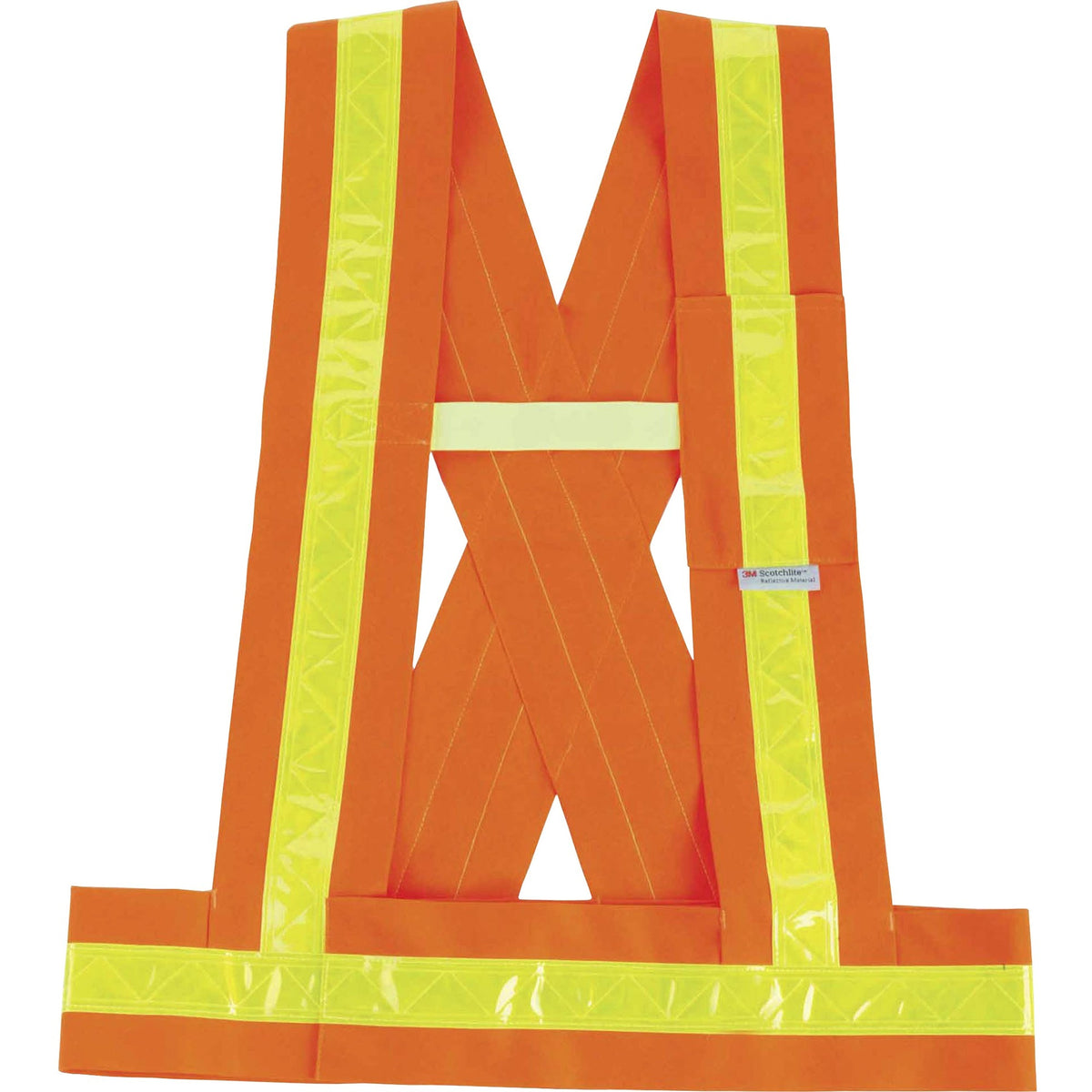 Ergodyne 8140BA Type O Class 1 Breakaway Sash - 3-Xtra Large Plus - Polyester - Orange - Pocket, Reflective - 1 Each