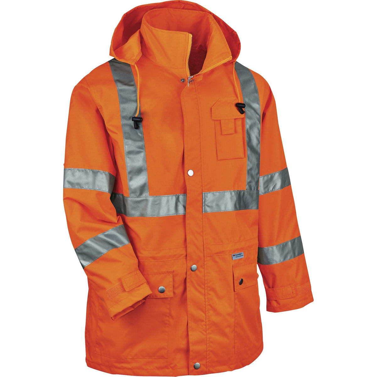 Ergodyne 8365 Type R Class 3 Rain Jacket - Recommended for: Construction, Utility, Emergency, Airline Crew, Railway Work
