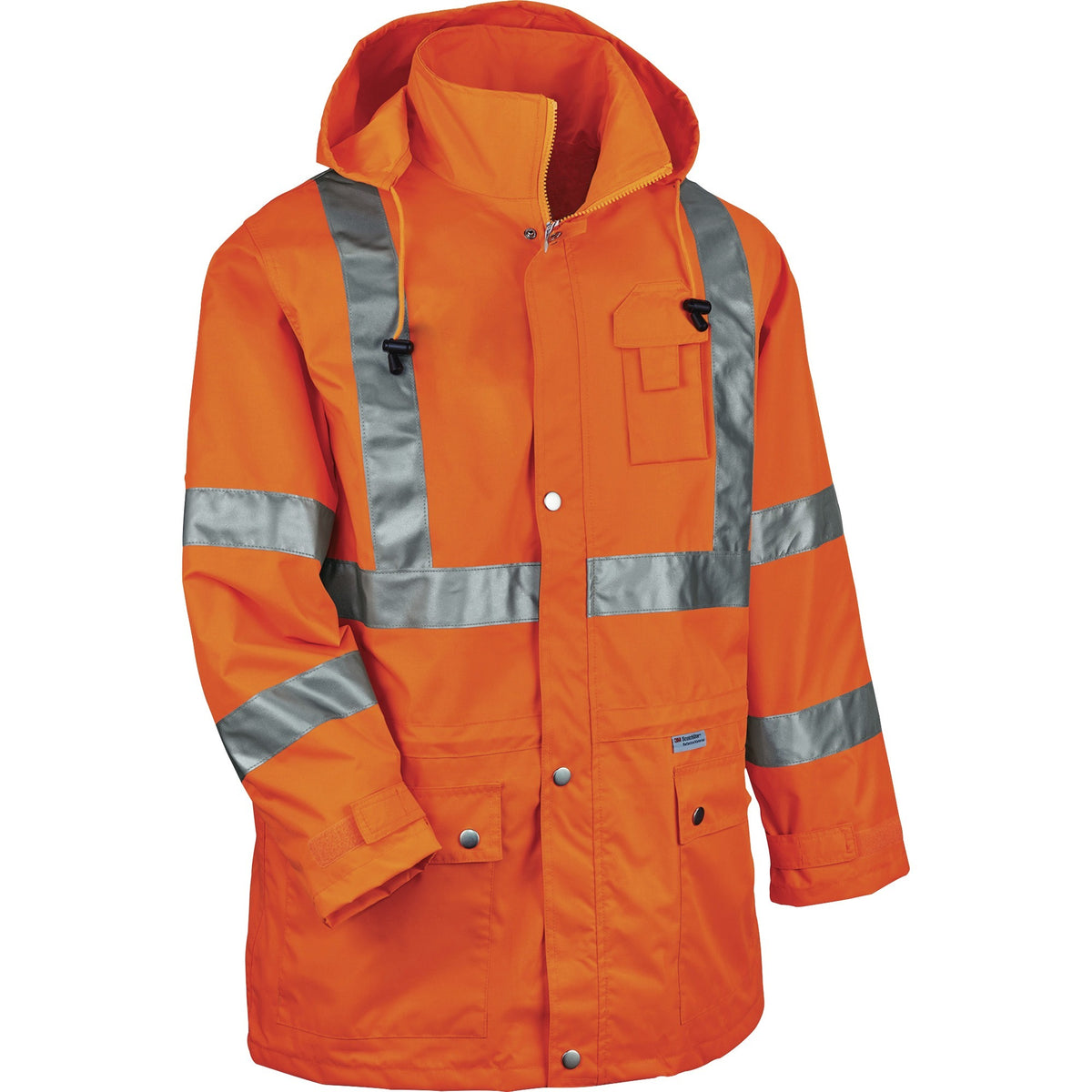 Ergodyne 8365 Type R Class 3 Rain Jacket - Recommended for: Construction, Utility, Emergency, Airline Crew, Railway Work