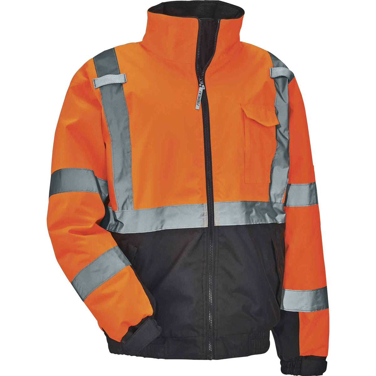 Ergodyne 8377 Type R Class 3 Hi-Vis Quilted Bomber Jacket - 1 Each