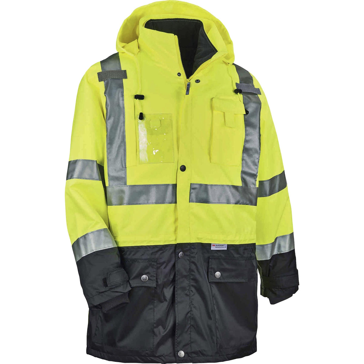Ergodyne 8388 Type R Class 3/2 Thermal Jacket Kit - 2-Xtra Large - Dirt Protection - Zipper Closure - 1 Each