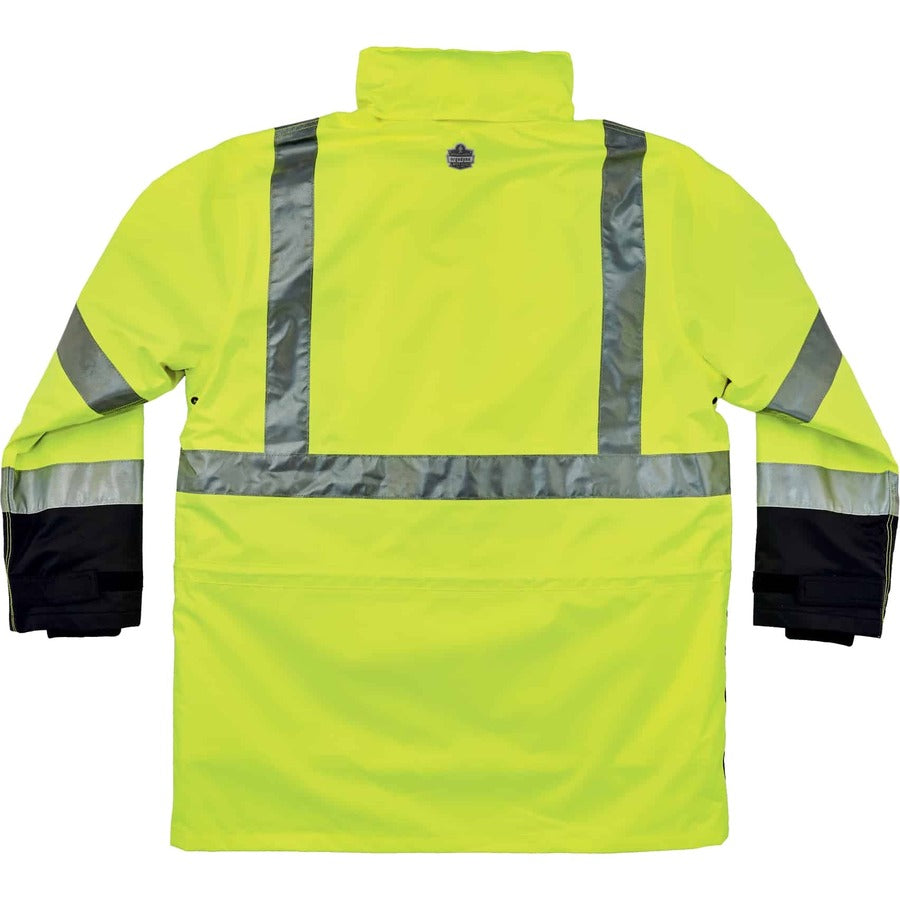 Ergodyne 8388 Type R Class 3/2 Thermal Jacket Kit - 4-Xtra Large - Dirt Protection - Zipper Closure - 1 Each
