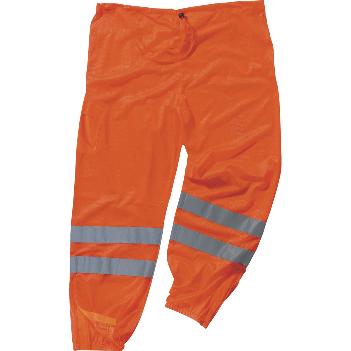 Ergodyne 8910 Class E Hi-Vis Pants - 4-Xtra Large/5-Xtra Large Size - Orange - Polyester Mesh