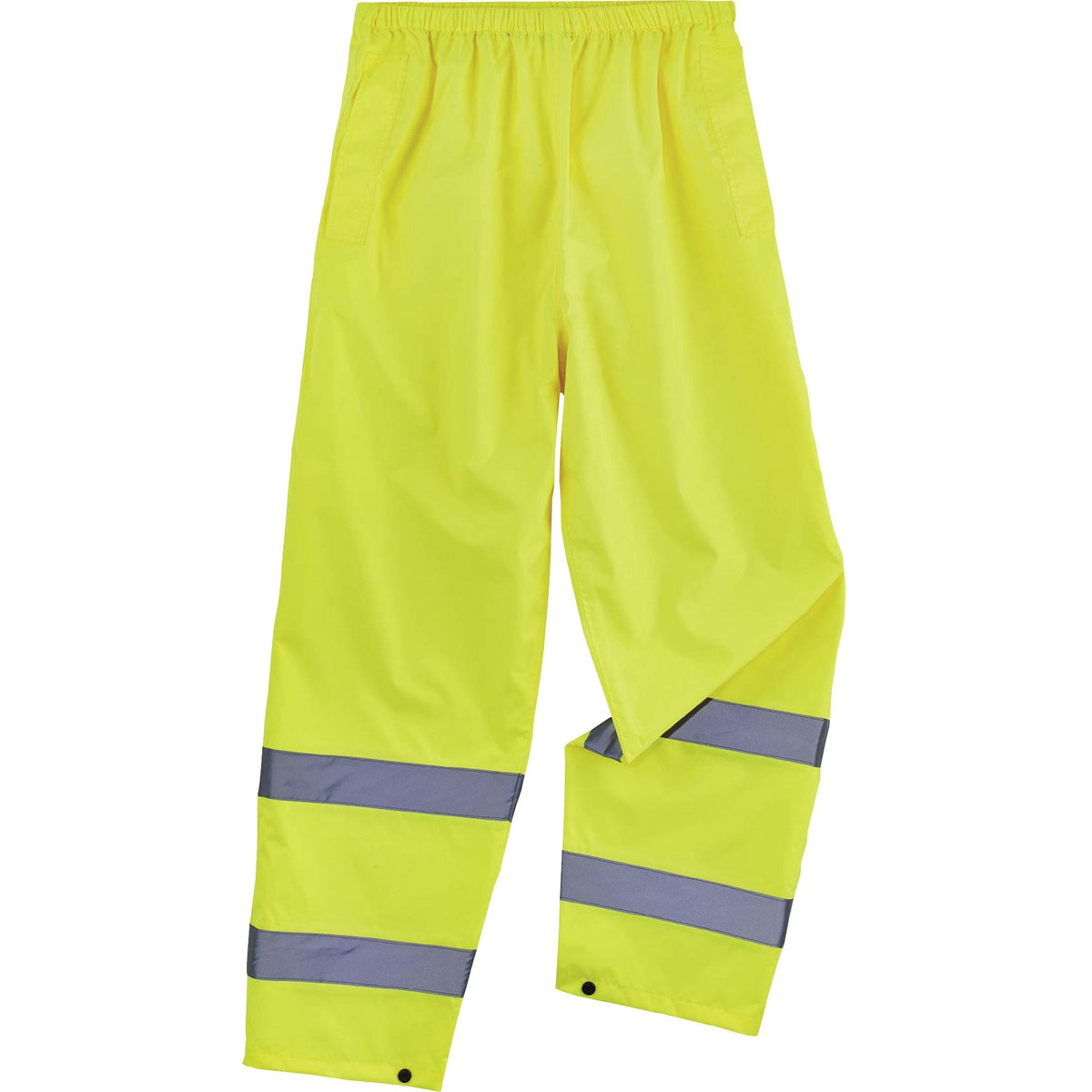 Ergodyne 8916 Lightweight Hi-Vis Rain Pants - Class E - For Rain Protection - Small (S) Size - Lime - Polyurethane, 150D