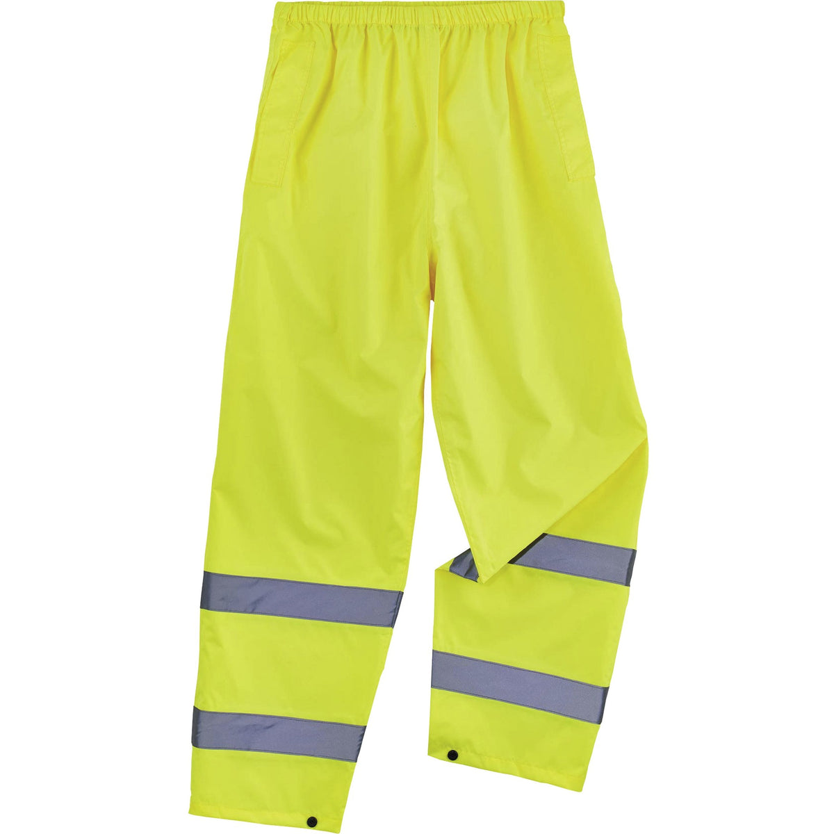 Ergodyne 8916 Lightweight Hi-Vis Rain Pants - Class E - For Rain Protection - 2-Xtra Large Size - Lime - Polyurethane, 1