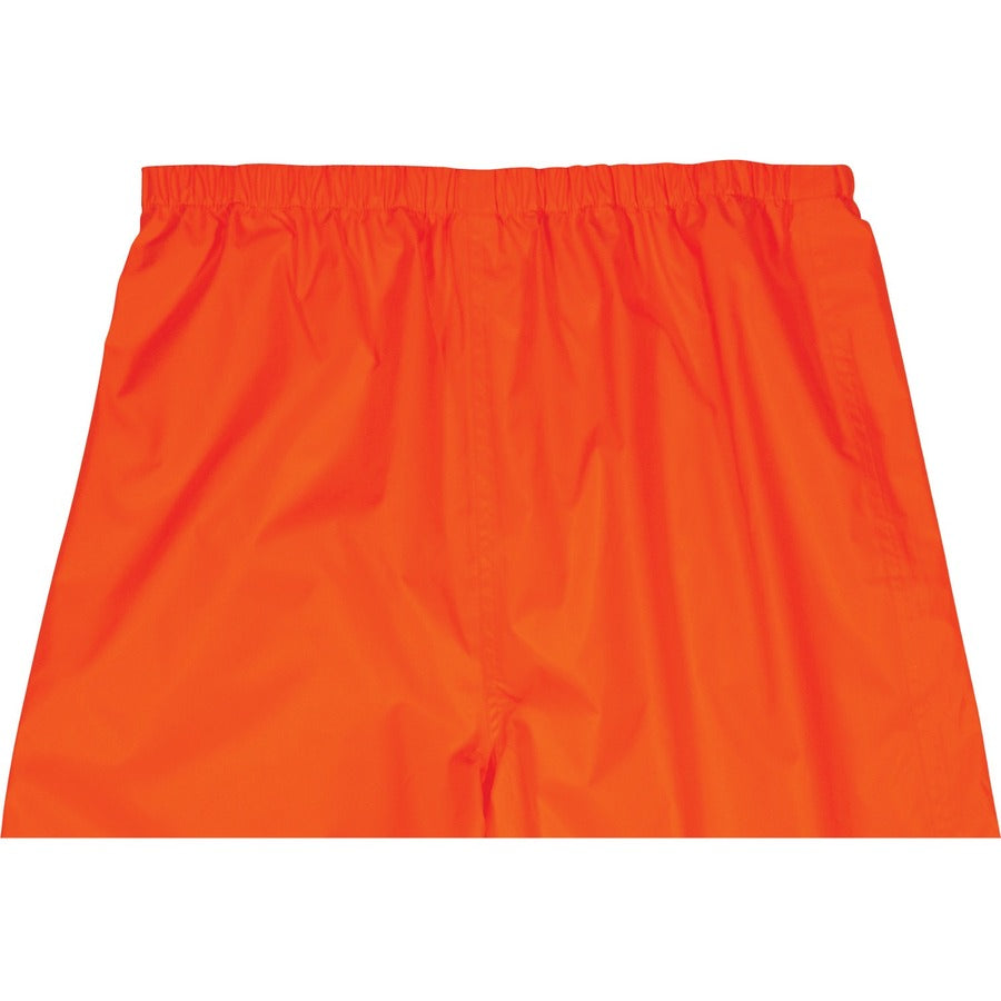 Ergodyne 8916 Lightweight Hi-Vis Rain Pants - Class E - For Rain Protection - Small (S) Size - Orange - Polyurethane, 15