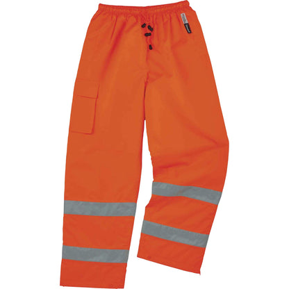 Ergodyne 8925 Class E Thermal Pants - For Weather Protection - 2-Xtra Large Size - Orange - Polyester, Polyurethane, Thi