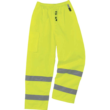 Ergodyne 8925 Class E Thermal Pants - For Weather Protection - 2-Xtra Large Size - Lime - Polyester, Polyurethane, Thins