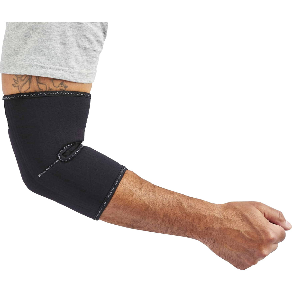 Ergodyne ProFlex 650 Neoprene Elbow Sleeve - 13" to 16" Elbow Circumference - Black - Neoprene, Spandex - 1 Each