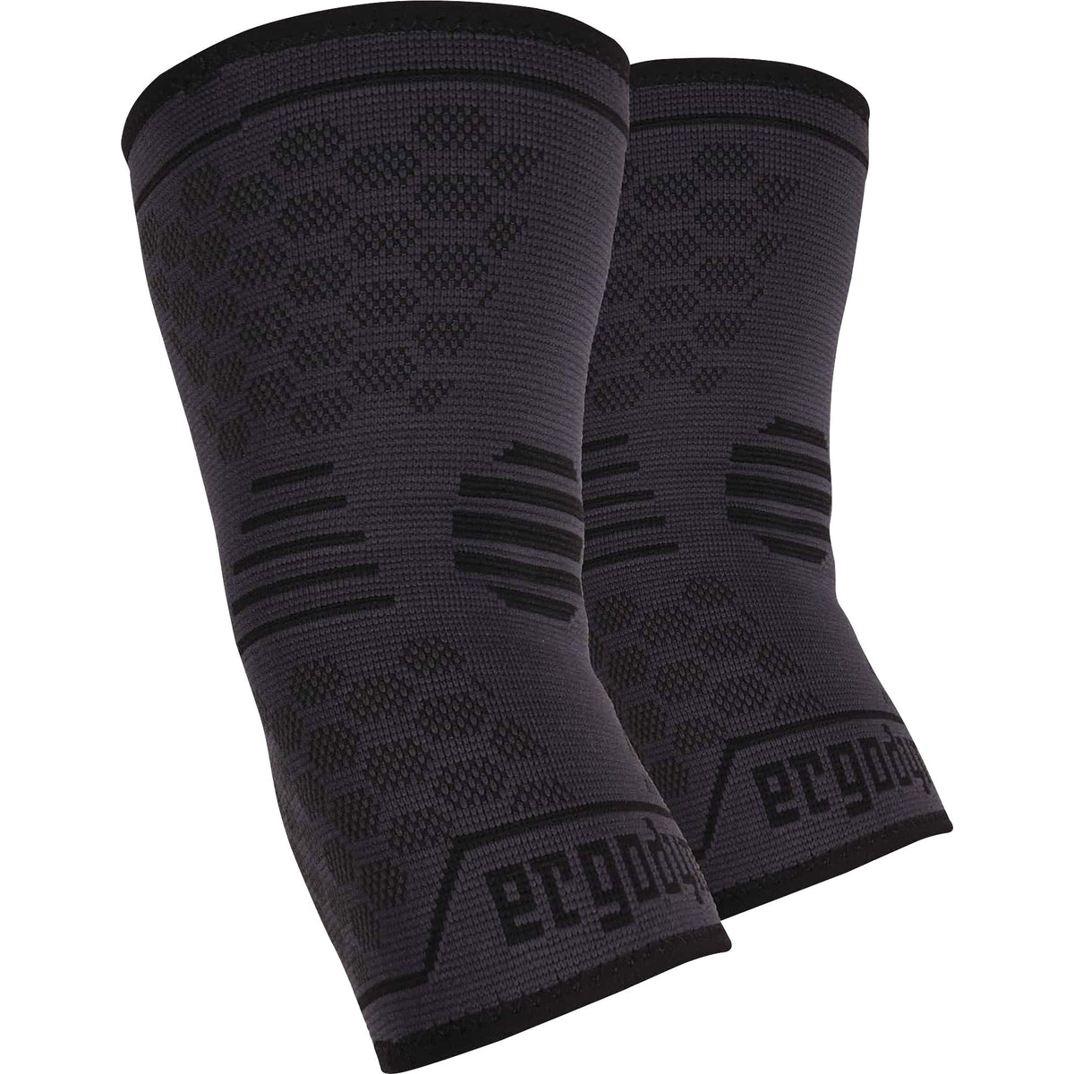 Ergodyne ProFlex 651 Elbow Compression Sleeve - 9.06" to 10.63" Elbow Circumference - Black - Elastic - 1 Each