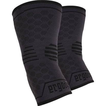 Ergodyne ProFlex 651 Elbow Compression Sleeve - 12.99" to 14.96" Elbow Circumference - Black - Elastic - 1 Each