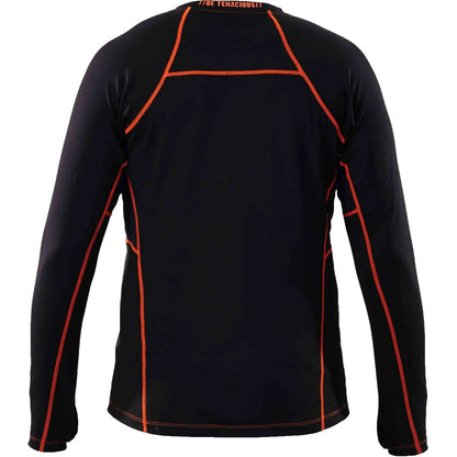 Ergodyne 6435 Thermal Base Layer Long Sleeve Shirt - Medium Size - Fabric - Black
