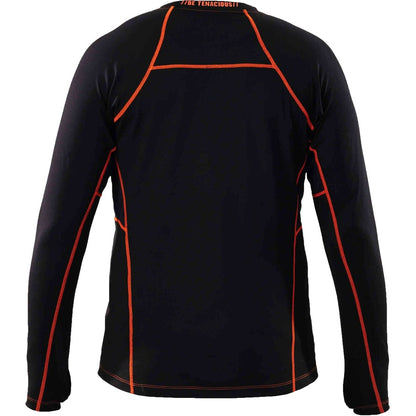 Ergodyne 6435 Thermal Base Layer Long Sleeve Shirt - Extra Large (XL) Size - Fabric - Black