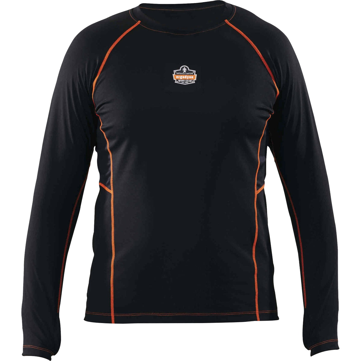 Ergodyne 6435 Thermal Base Layer Long Sleeve Shirt - Extra Large (XL) Size - Fabric - Black