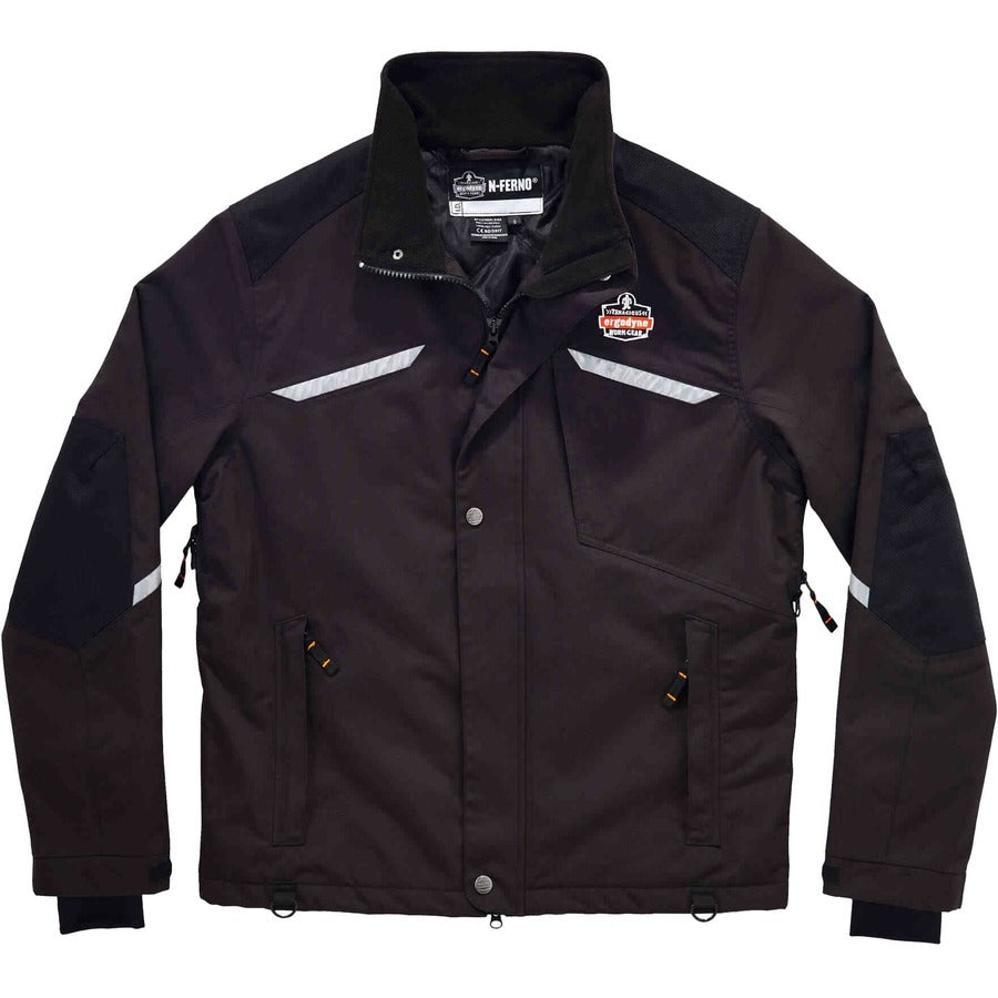 Ergodyne 6466 Thermal Jacket - Medium Size - Nylon - Black