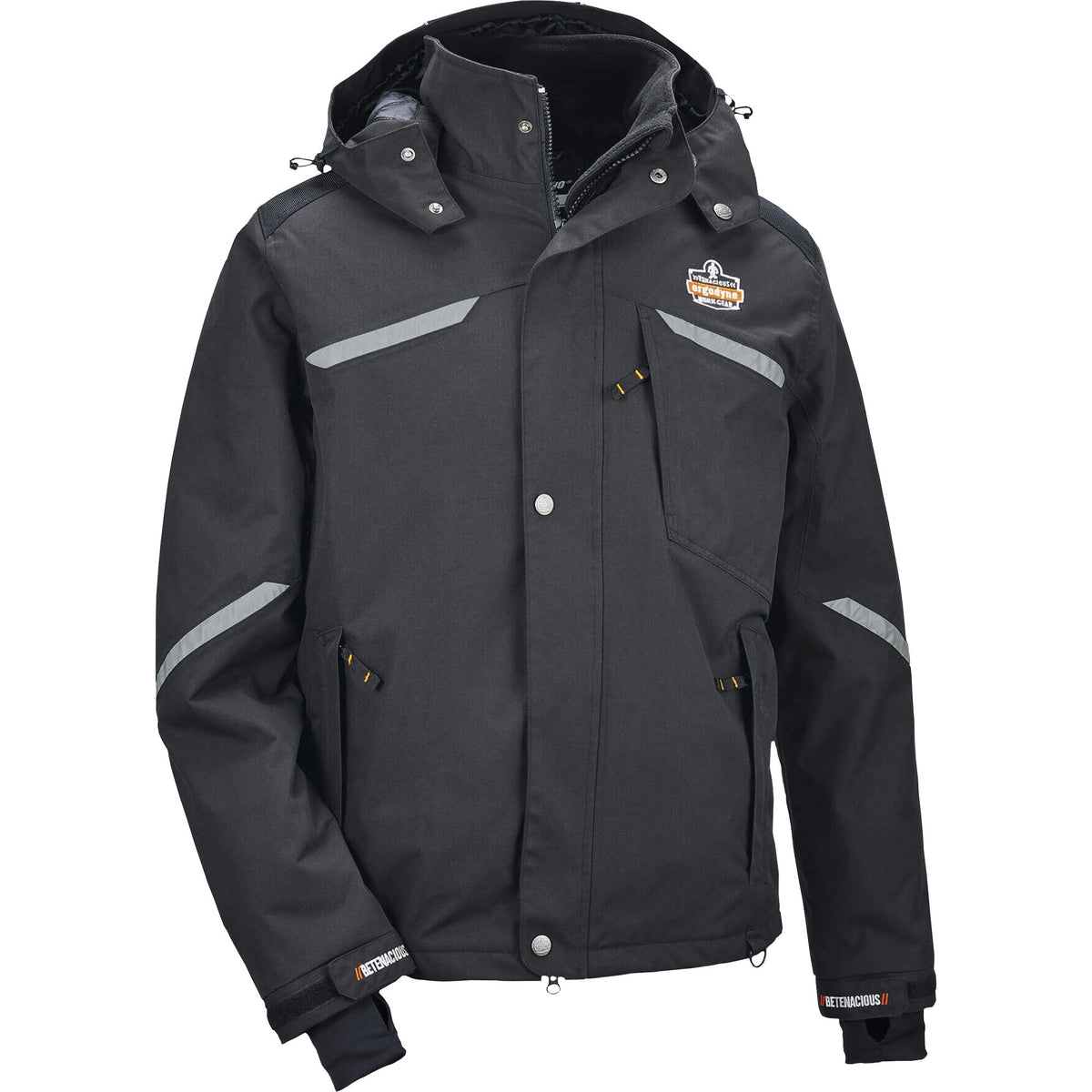 Ergodyne 6466 Thermal Jacket - Medium Size - Nylon - Black
