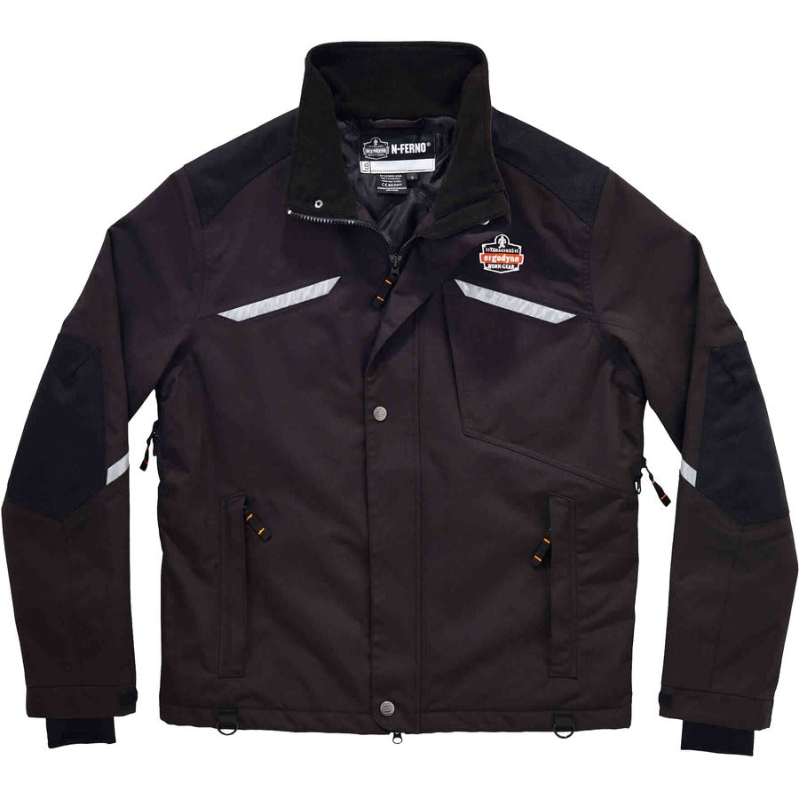 Ergodyne 6466 Thermal Jacket - Extra Large (XL) Size - Nylon - Black