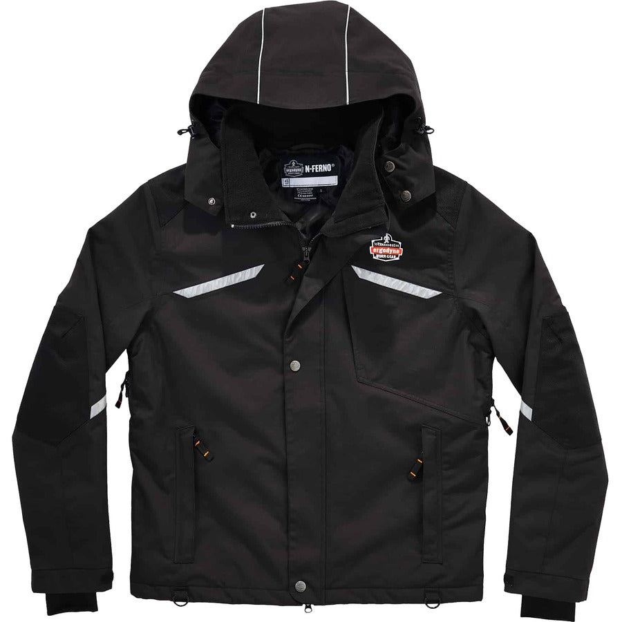 Ergodyne 6466 Thermal Jacket - Extra Large (XL) Size - Nylon - Black