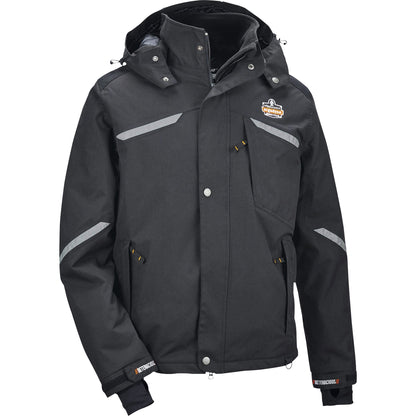 Ergodyne 6466 Thermal Jacket - 3XL Size - Nylon - Black