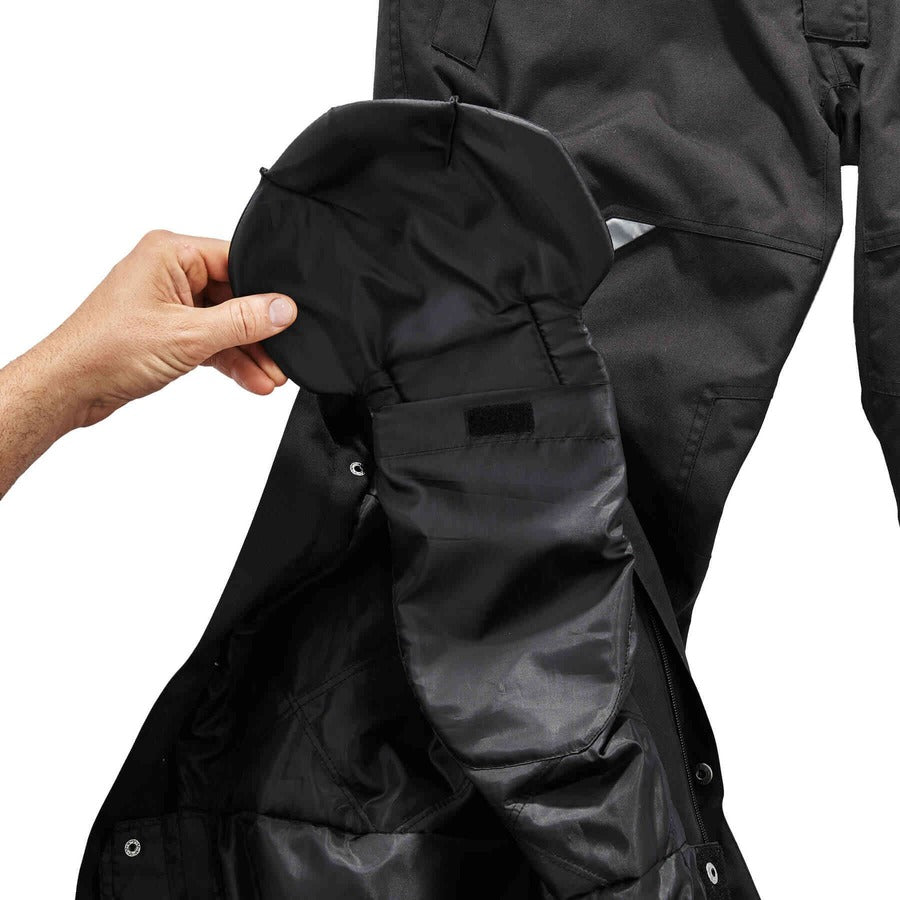 Ergodyne 6471 Thermal Bibs - Bib Overall - X-Large - Black - 1600D Nylon, 500D Nylon