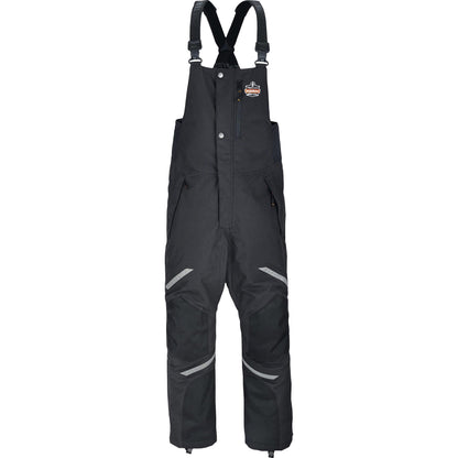 Ergodyne 6471 Thermal Bibs - Bib Overall - XX-Large - Black - 1600D Nylon, 500D Nylon