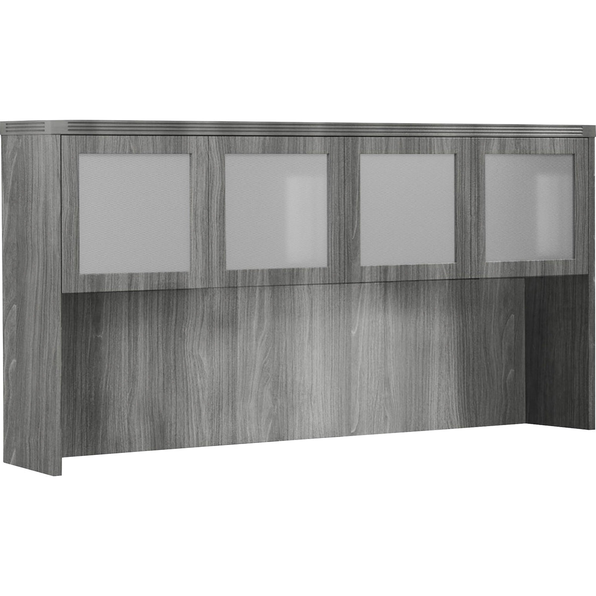 Safco Aberdeen Series 72" Hutch, Glass Doors - Rectangle - 1 Each