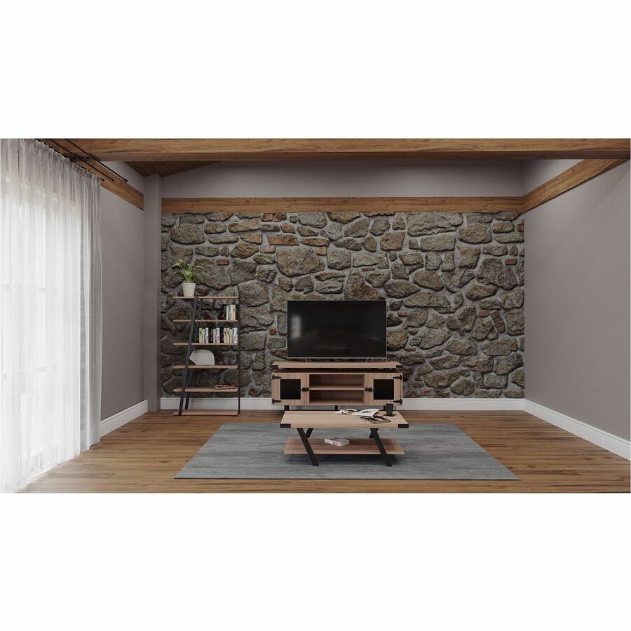 Safco Mirella Coffee Table - Rectangle - 16" Height x 48" Width x 23.8" Depth, 1.6" Thickness Table Top - 1 Shelve(s) - 