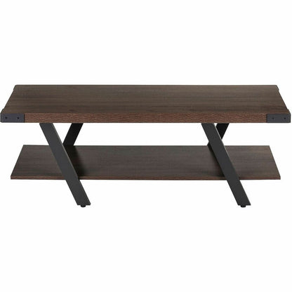Safco Mirella Coffee Table - Rectangle - 16" Height x 48" Width x 23.8" Depth, 1.6" Thickness Table Top - 1 Shelve(s) - 
