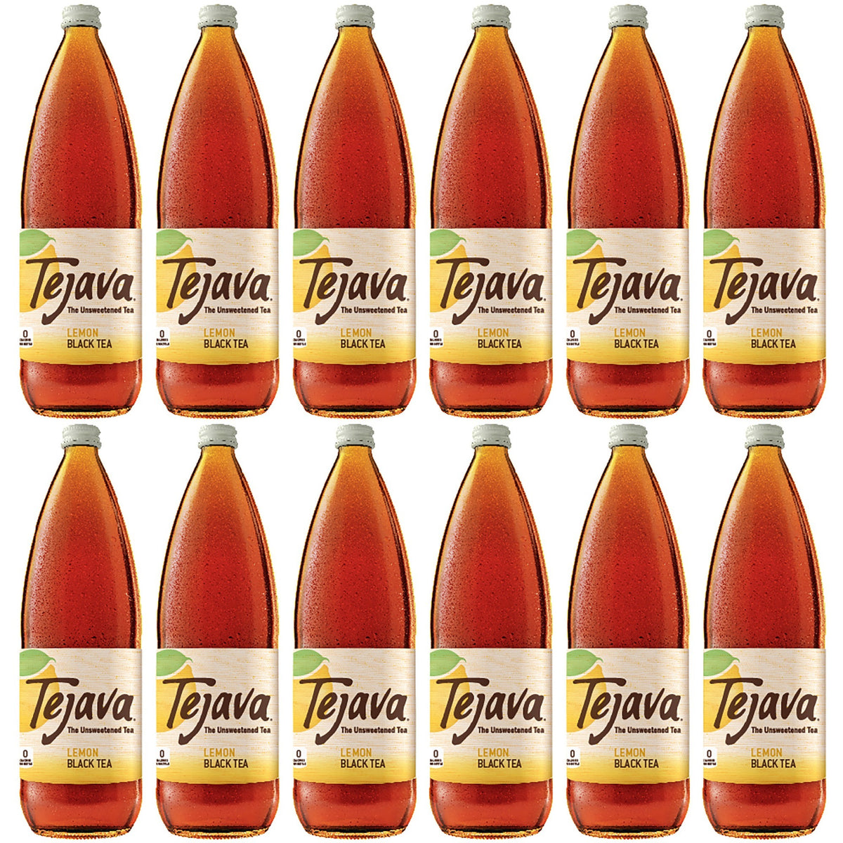 Tejava Lemon Black Tea Bottle - GMO Free - 12 / Carton