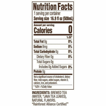 Tejava Raspberry Black Tea Bottle - GMO Free - 102 / Pallet