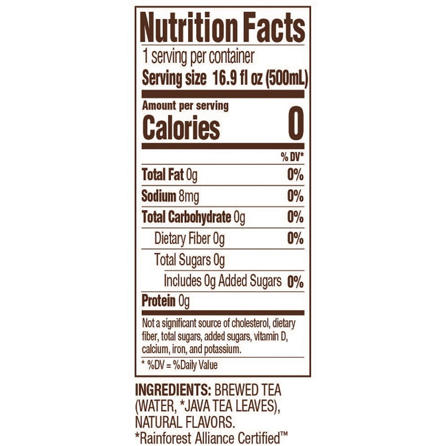 Tejava Raspberry Black Tea Bottle - GMO Free - 12 / Carton
