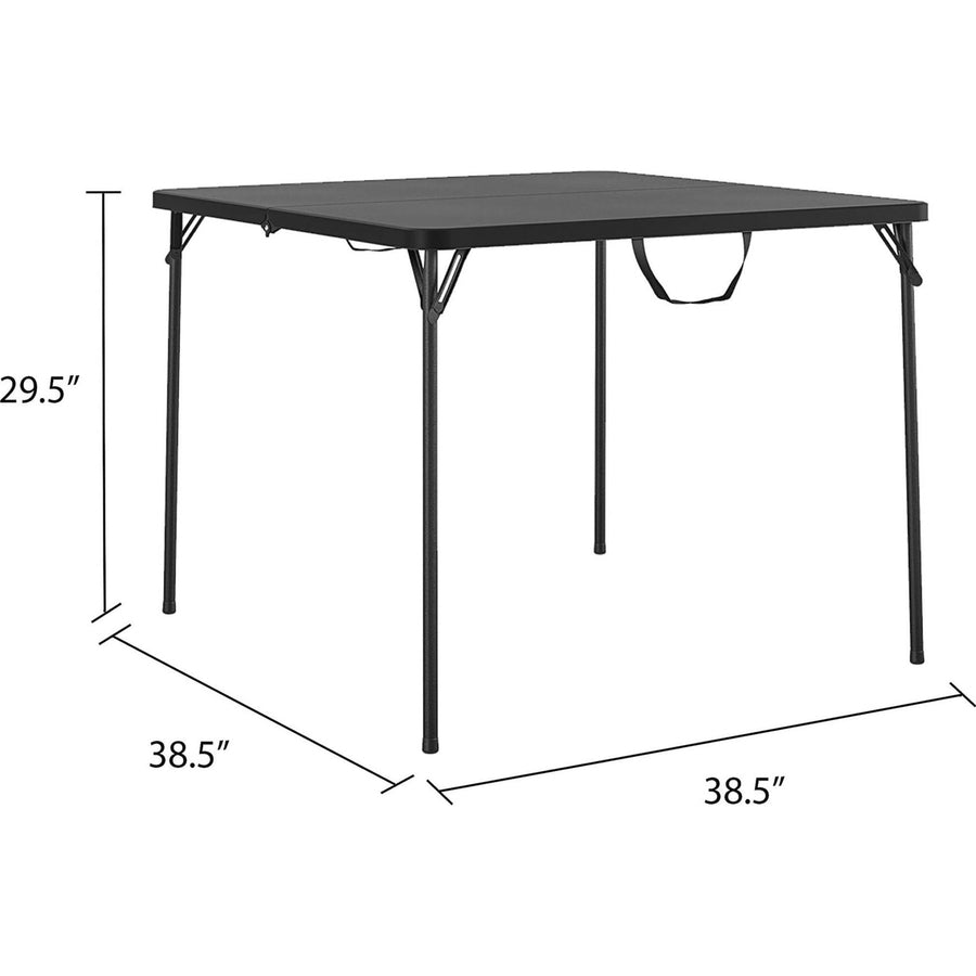Cosco XL Fold-in-Half Card Table - Four Leg Base - 4 Legs - 200 lb Capacity - 38.50" Table Top Width x 38.50" Table Top 