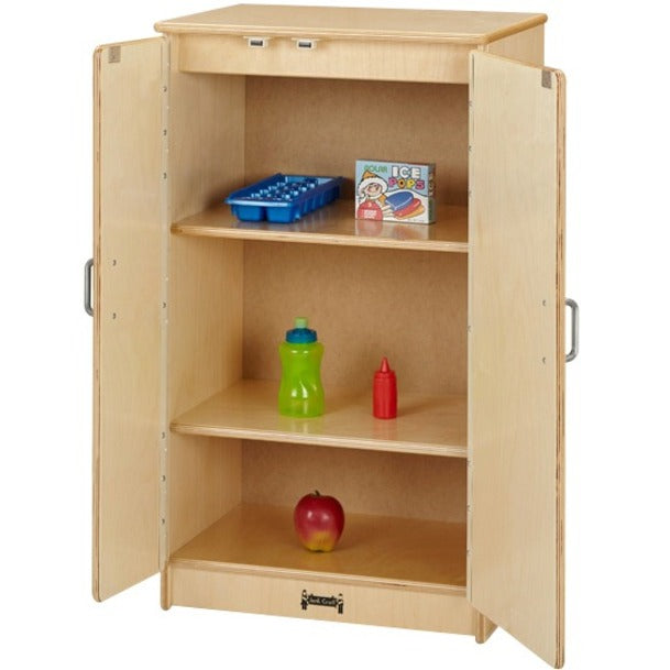 Jonti-Craft Culinary Creations Play Kitchen Refrigerator - 1 Each - Woodgrain