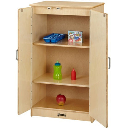 Jonti-Craft Culinary Creations Play Kitchen Refrigerator - 1 Each - Woodgrain