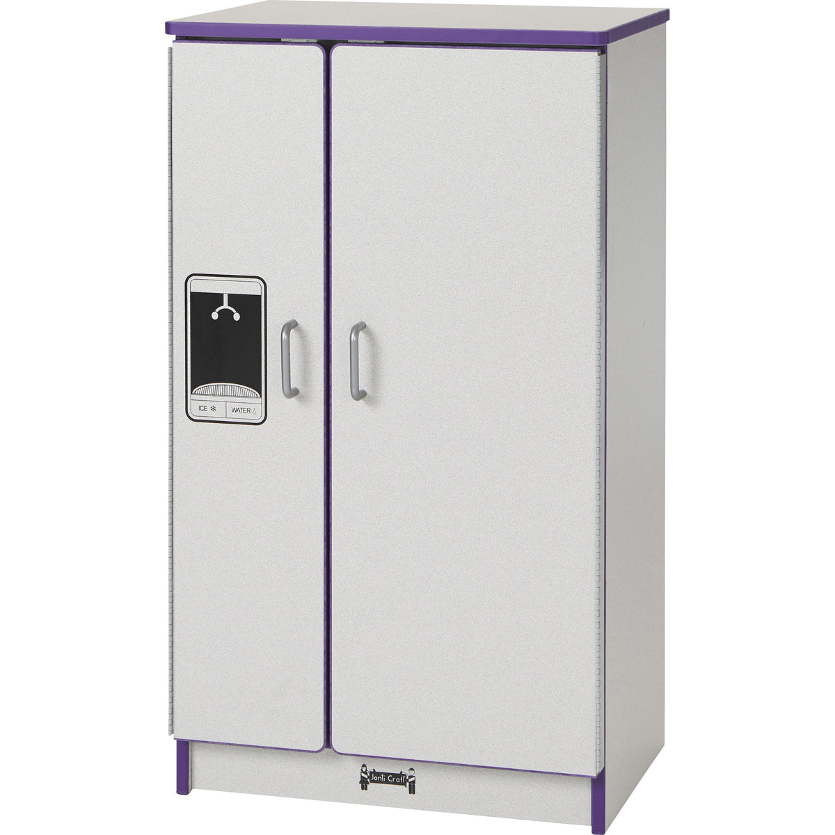 Rainbow Accents Culinary Creations Kitchen Refrigerator - Purple - 1 Each - Purple, Gray, Chrome