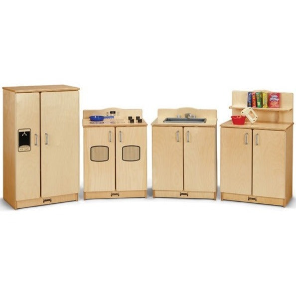 Rainbow Accents Culinary Creations Play Kitchen Sink - 1 Each - Woodgrain, Chrome - Wood