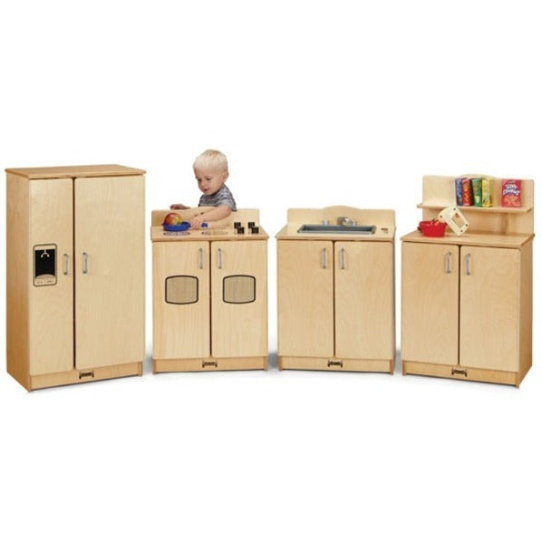 Rainbow Accents Culinary Creations Play Kitchen Sink - 1 Each - Woodgrain, Chrome - Wood