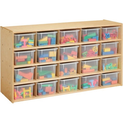 young Time Cubbie Storage Unit - 20 Compartment(s) - 26.50" Height x 48" Width x 15" Depth - 1 Each