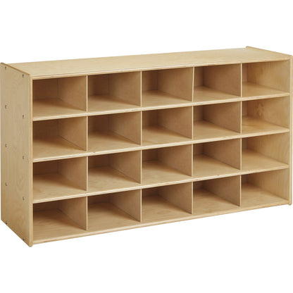 young Time Cubbie Storage Unit - 20 Compartment(s) - 26.50" Height x 48" Width x 15" Depth - 1 Each