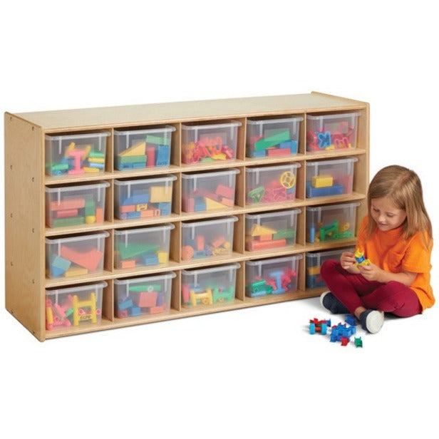 young Time Cubbie Storage Unit - 20 Compartment(s) - 26.50" Height x 48" Width x 15" Depth - 1 Each