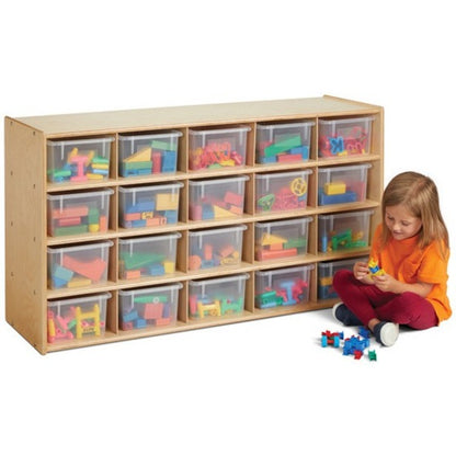 young Time Cubbie Storage Unit - 20 Compartment(s) - 26.50" Height x 48" Width x 15" Depth - 1 Each