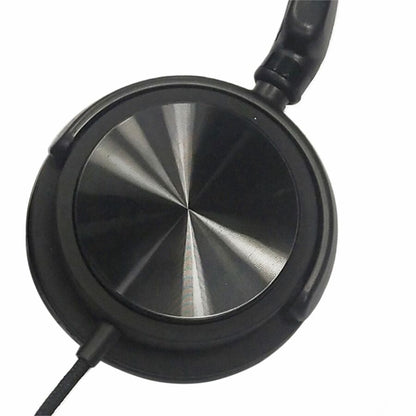 Compucessory Tangle-free Headset with Mic - Stereo - Wired - Binaural - Black