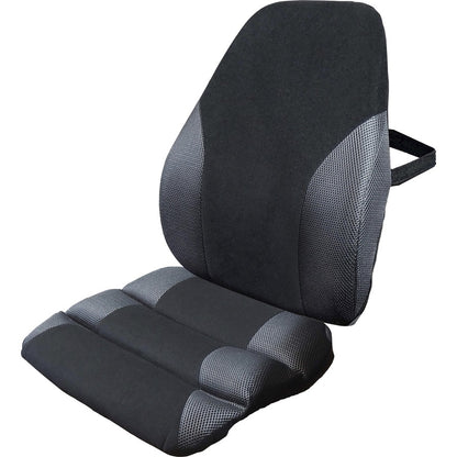 Kantek Memory Foam Backrest - Black - High Density Memory Foam - 1 Each