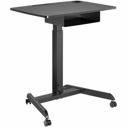Kantek Mobile Height-Adjustable Sit-Stand Desk - Adjustable Height - 22" Table Top Length x 31.50" Table Top Width - 49"