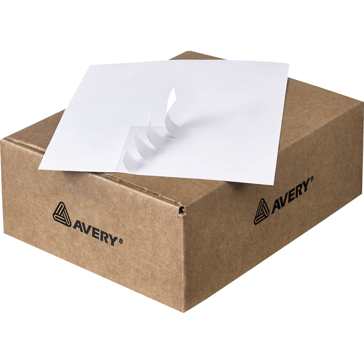 Avery® Address Label - 3 2/5" Height x 9" Width x 11 1/5" Length - Permanent Adhesive - Rectangle - Matte White - Paper 