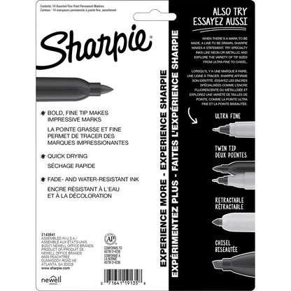 Sharpie Mystic Gems Permanent Markers - Multi Ink - 14 / Pack