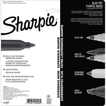 Sharpie Mystic Gems Permanent Markers - Multi Ink - 24 / Pack