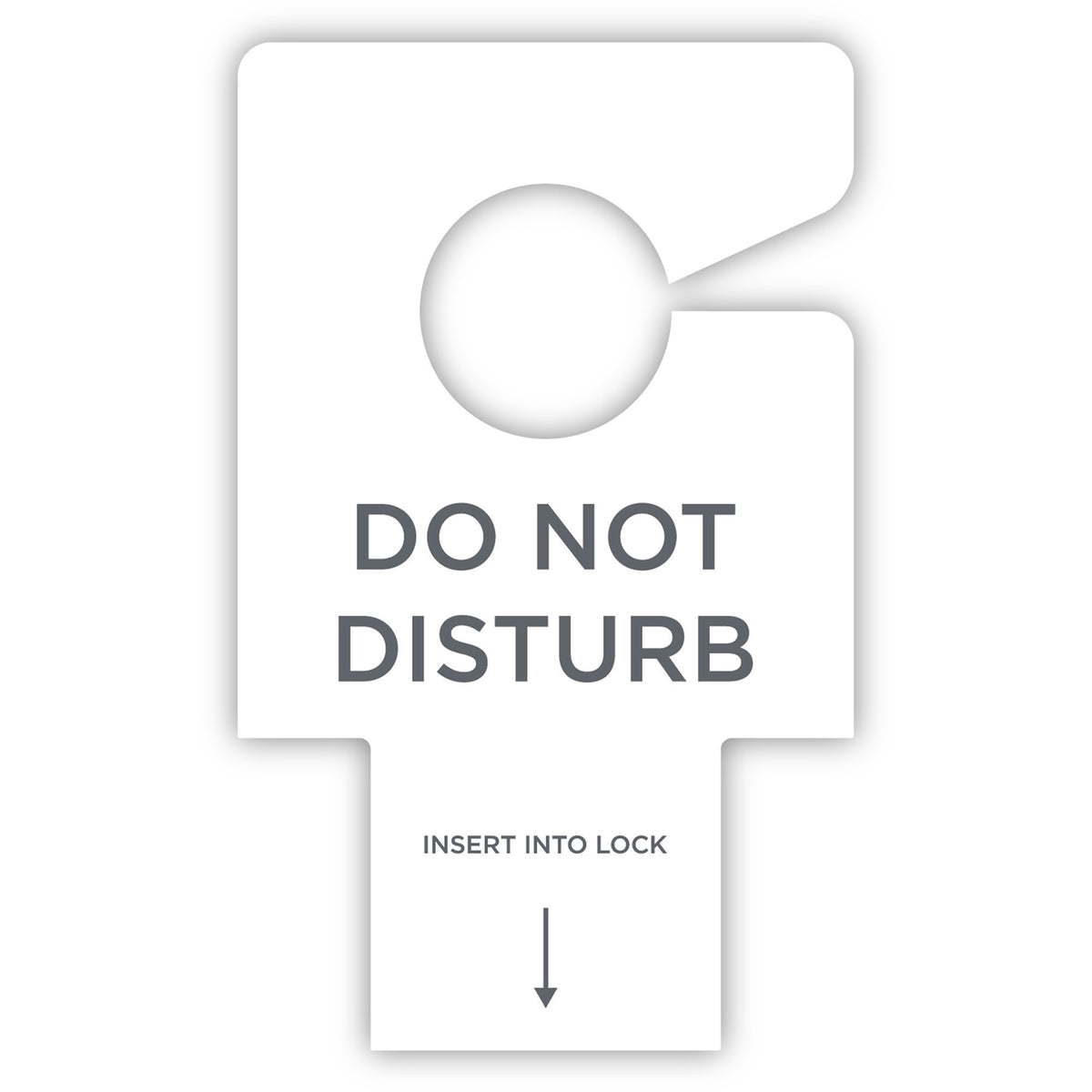 RDI Electric Lock Do-Not-Disturb Sign - Print/Message "Do Not Disturb" - 2.8" Width x 4.5" Height - Rectangular Shape - 